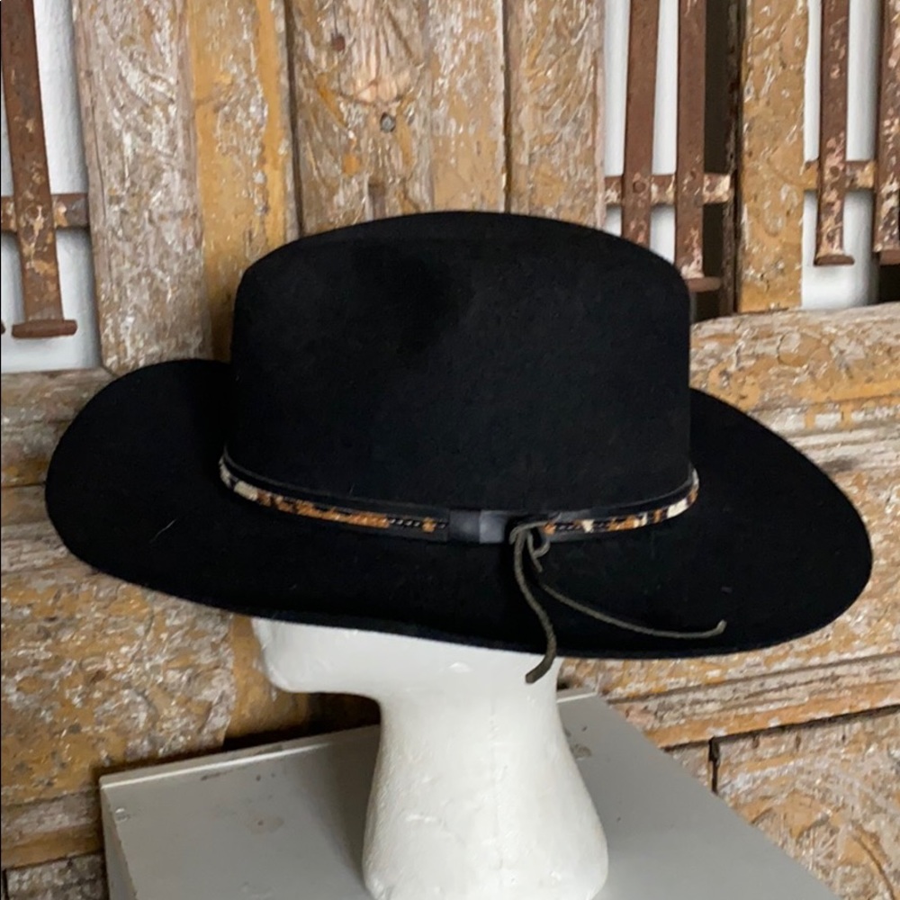 EDDY BROS BLACK WOOL HAT XL EXCELLENT